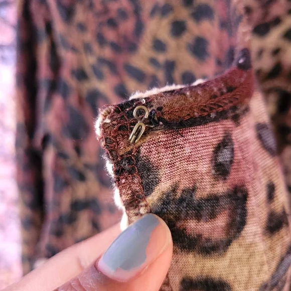 Colorful, Leopard Print Babydoll Top - Picture 6 of 9